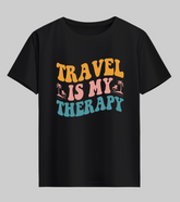 Travel Is Therapy Unisex Half Sleeve T-Shirt